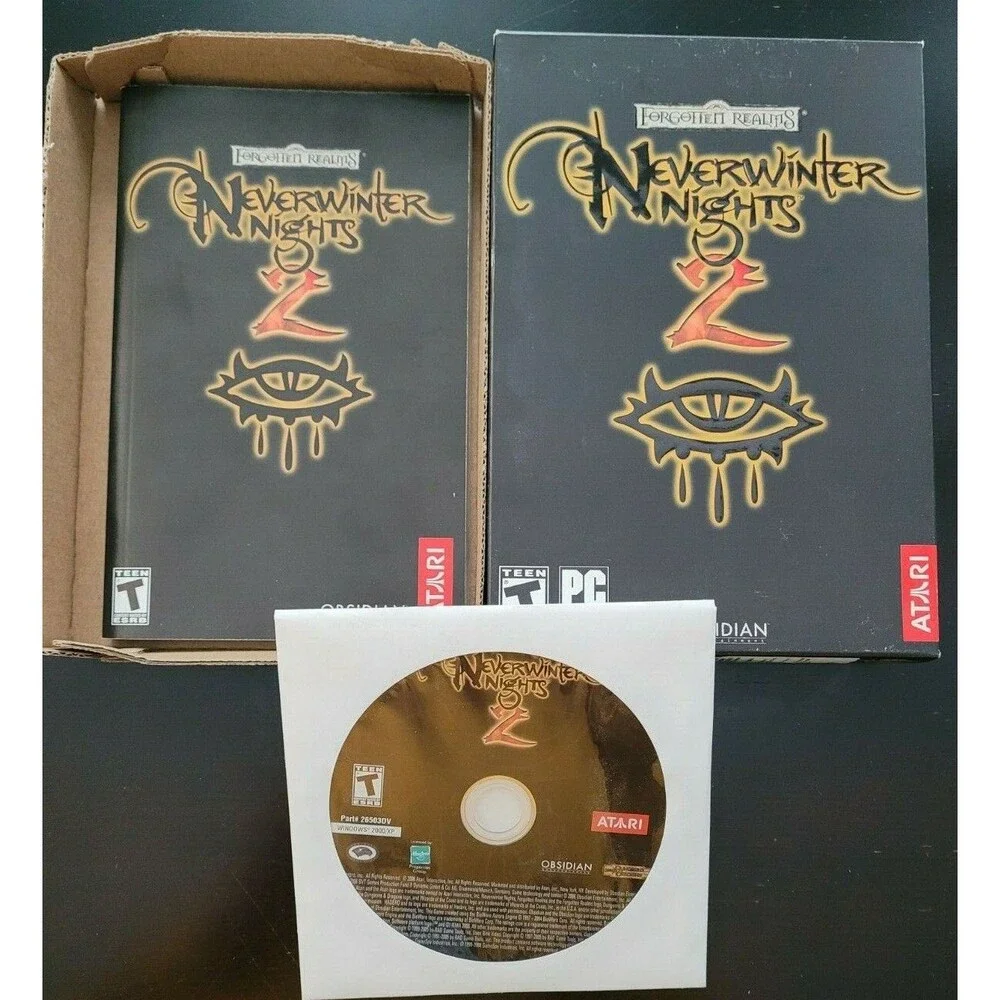 Neverwinter Nights 2 CD-ROM PC 2006 Forgotten Realms Obsidian Complete Gaming